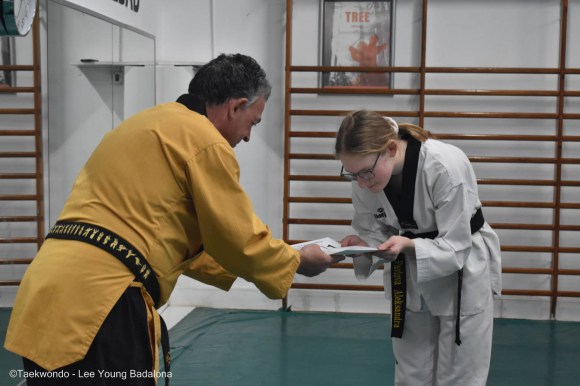 Entrega diplomas Taekwondo